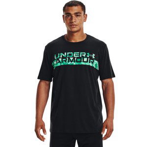 UNDER ARMOUR-UA CAMO CHEST STRIPE SS-BLK Čierna XL