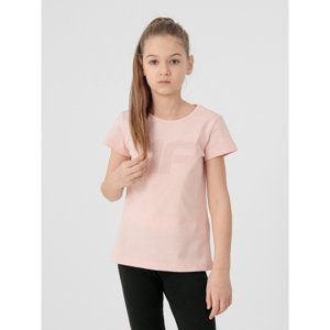 4F-GIRLS T-SHIRT JTSD005-65S-PALE CORAL Oranžová 134