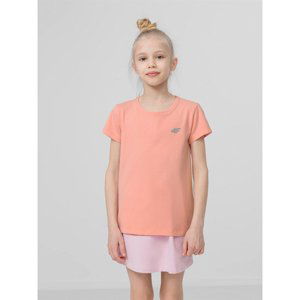 4F-GIRLS T-SHIRT JTSD001-56S-LIGHT PINK Ružová 158