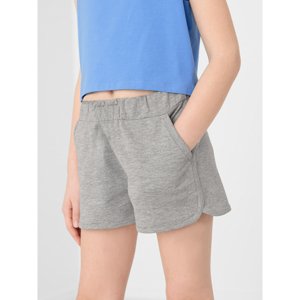 4F-GIRLS SHORTS JSKDD002-27M-COLD LIGHT GREY MELANGE Šedá 140