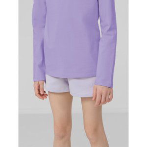 4F JUNIOR-GIRLS SHORTS JSKDD001-52S-LIGHT VIOLET Fialová 146