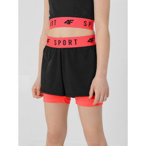 4F-GIRLS FUNCTIONAL SHORTS JSKDF001-20S-DEEP BLACK Čierna 146/152