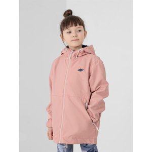 4F-GIRLS JACKET JKUD001-56S-LIGHT PINK Ružová 158