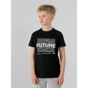 4F-BOYS T-SHIRT JTSM006-20S-DEEP BLACK Čierna 158