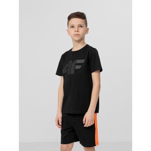 4F-BOYS T-SHIRT JTSM002-20S-DEEP BLACK Čierna 158