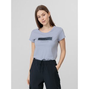 4F-WOMENS T-SHIRT TSD042-34S-LIGHT BLUE Modrá M