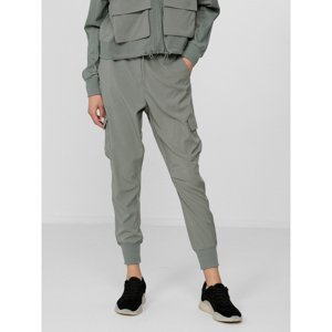 4F-WOMENS TROUSERS SPDC010-44S-OLIVE Zelená L