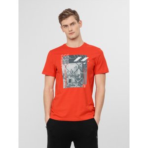 4F-MENS T-SHIRT TSM012-70S-ORANGE Oranžová XXL