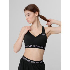 4F-SPORTS BRA STAD014-20S-DEEP BLACK Čierna S