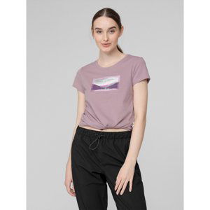 4F-WOMENS T-SHIRT TSD063-52S-LIGHT VIOLET Fialová XS