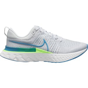 NIKE-React Infinity Run Flyknit 2 platinum/green/laser blue Šedá 44,5