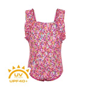 COLOR KIDS-Swimsuit w. frills-sugar pink Ružová 140