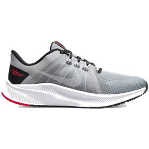 NIKE-Quest 4 light smoke grey/black/siren red/white Šedá 44,5