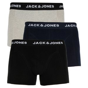 JACK&JONES-JACANTHONY TRUNKS 3 PACK -Black Blue nights/LGM Mix S