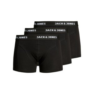 JACK&JONES-JACANTHONY TRUNKS 3 PACK BLACK-Black Black/Black Čierna XL