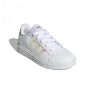 ADIDAS-Grand Court 2.0 K cloud white/iridescent/cloud white Biela 39 1/3