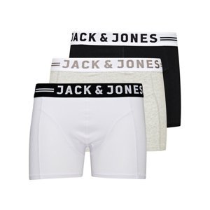 JACK&JONES-SENSE TRUNKS 3-PACK -Black Čierna XL