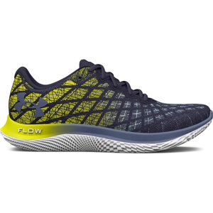 UNDER ARMOUR-UA FLOW Velociti Wind 2 steel/yellow ray/aurora purple Šedá 45,5