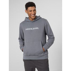 4F-MENS SWEATSHIRT BLM015-32S-DENIM Modrá XXL