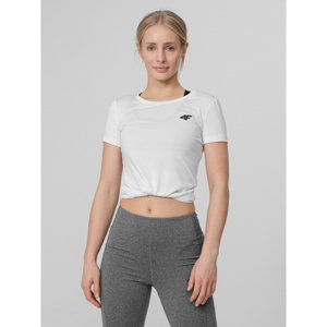 4F-WOMENS FUNCTIONAL T-SHIRT TSDF352-10S-WHITE I Biela M