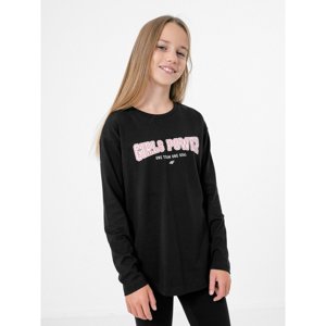 4F-GIRLS LONGSLEEVE JTSDL002-20S-DEEP BLACK Čierna 146