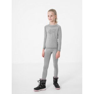 4F-GIRLS SEAMLESS UNDERWEAR JBIDB001-27M-COLD LIGHT GREY Šedá 164