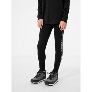 4F-GIRLS LEGGINGS JLEG003-20S-DEEP BLACK Čierna 158