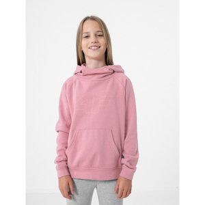 4F JUNIOR-GIRLS SWEATSHIRT JBLD002-56S-LIGHT PINK Ružová 164