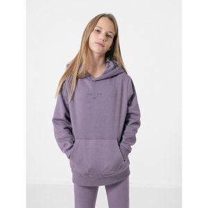 4F JUNIOR-GIRLS SWEATSHIRT JBLD003-51S-VIOLET Fialová 158