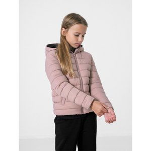 4F-GIRLS JACKET JKUDP001-56S-LIGHT PINK Ružová 164