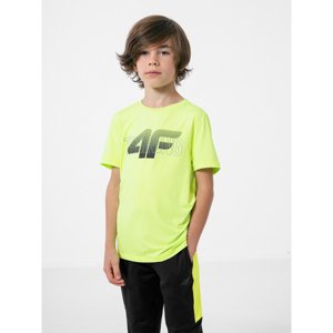 4F-BOYS FUNCTIONAL T-SHIRT JTSMF001-45S-CANARY GREEN Zelená 158/164