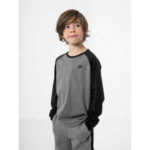 4F-BOYS LONGSLEEVE JTSML001-24M-MIDDLE GREY MELANGE Šedá 134