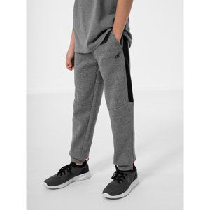 4F-BOYS TROUSERS JSPMD002-24M-MIDDLE GREY MELANGE Šedá 140