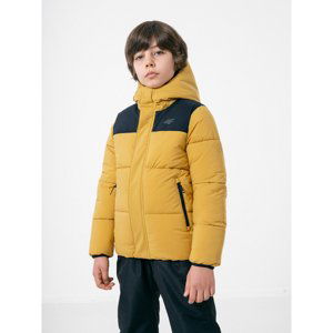 4F-BOYS JACKET JKUMP004-82S-LIGHT BROWN Hnedá 164