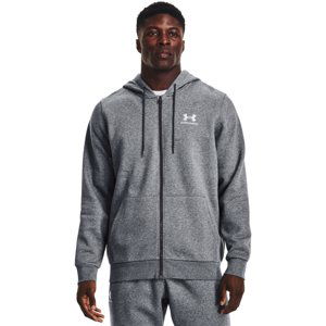 UNDER ARMOUR-UA Essential Fleece FZ Hood-GRY-1373881-012 Šedá XL