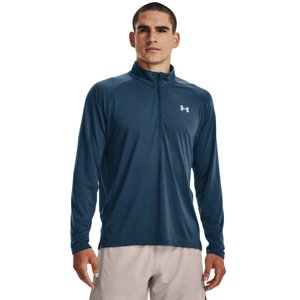 UNDER ARMOUR-UA STREAKER HALF ZIP-BLU-1361474-437 Modrá M