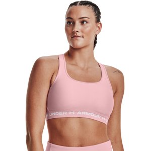 UNDER ARMOUR-UA Crossback Mid Bra-PNK-1361034-647 Ružová M