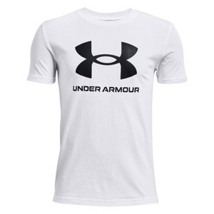 UNDER ARMOUR-UA Sportstyle Logo SS-WHT Biela 160/170