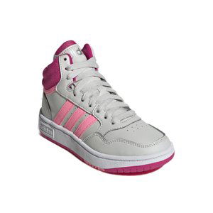 ADIDAS-Hoops 3.0 Mid K grey one/beam pink/team real magenta Šedá 39 1/3