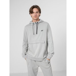 4F-MENS SWEATSHIRT BLM020-27S-COLD LIGHT GREY Šedá L