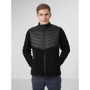 4F-MENS FLEECE PLM014A-20S-DEEP BLACK Čierna XXL