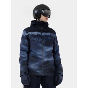 4F-MENS SKI JACKET KUMN006-91A-MULTICOLOUR 1 ALLOVER Čierna XXL