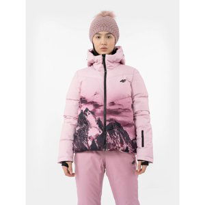 4F-WOMENS SKI JACKET KUDN004-56S-LIGHT PINK Ružová L