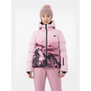 4F-WOMENS SKI JACKET KUDN004-56S-LIGHT PINK Ružová XS