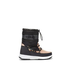 MOON BOOT-Girl Soft K black/copper Čierna 34