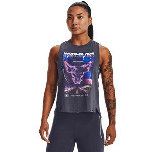 UNDER ARMOUR PROJECT ROCK-UA PROJECT ROCK WORLDWIDE TANK-GRY Šedá M