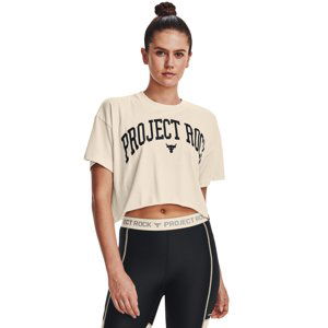 UNDER ARMOUR-UA PROJECT ROCK SS Crop-WHT Biela XS