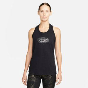 NIKE-W NK DF TANK ONE SHINE 010 Čierna S