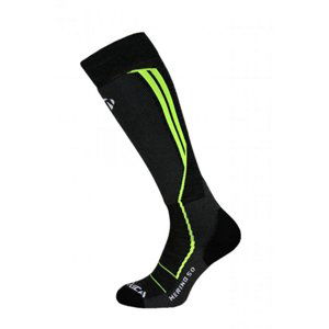 TECNICA-Merino 50 ski socks, black/neon yellow Čierna 43/46