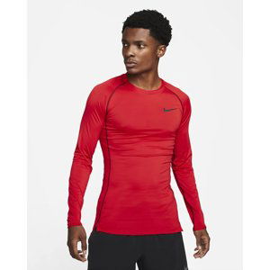 NIKE-M NP DF TIGHT TOP LS Červená S